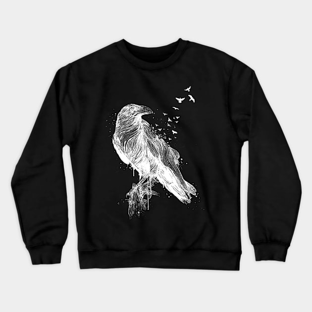 Born to be free (white) Crewneck Sweatshirt by soltib